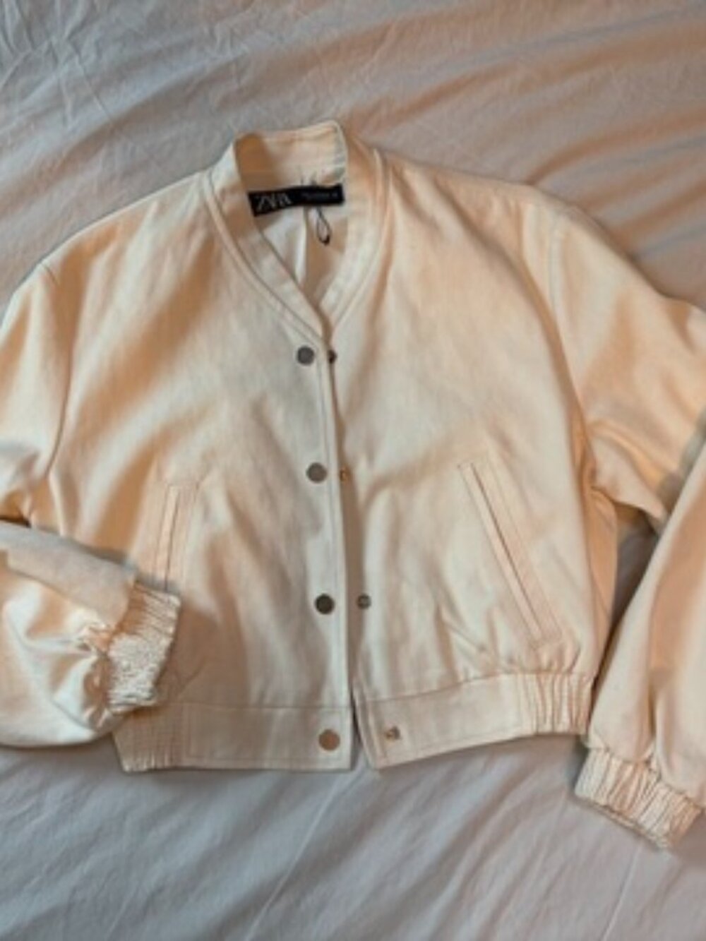 Zara Cropped Off white jacket - Never worn